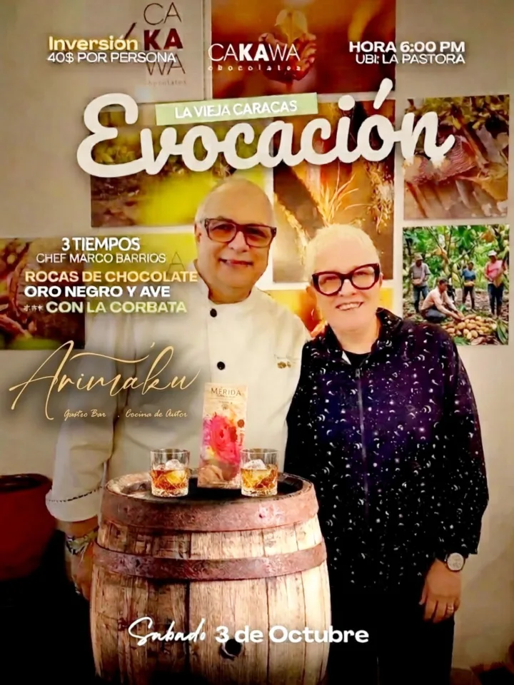 Afiche de Evocación, La vieja Caracas: sábado 3 de octubre, 6:00 p. m., 40 $ por persona